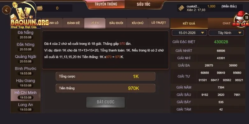 Phân tích chu kỳ xổ số chắc ăn